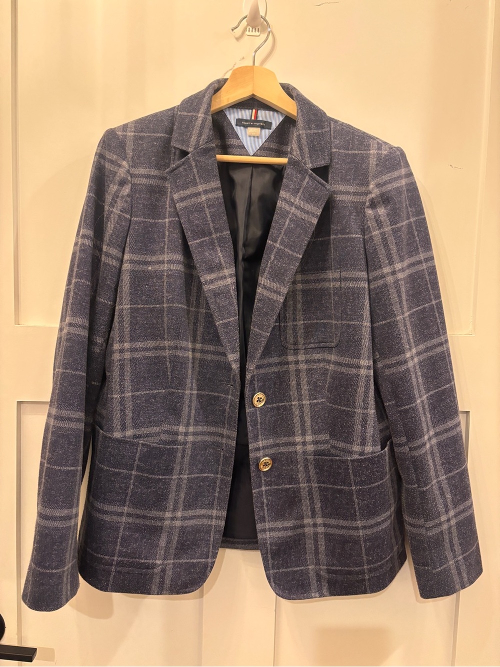 Tommy Hilfiger Blue Plaid Sport Coat